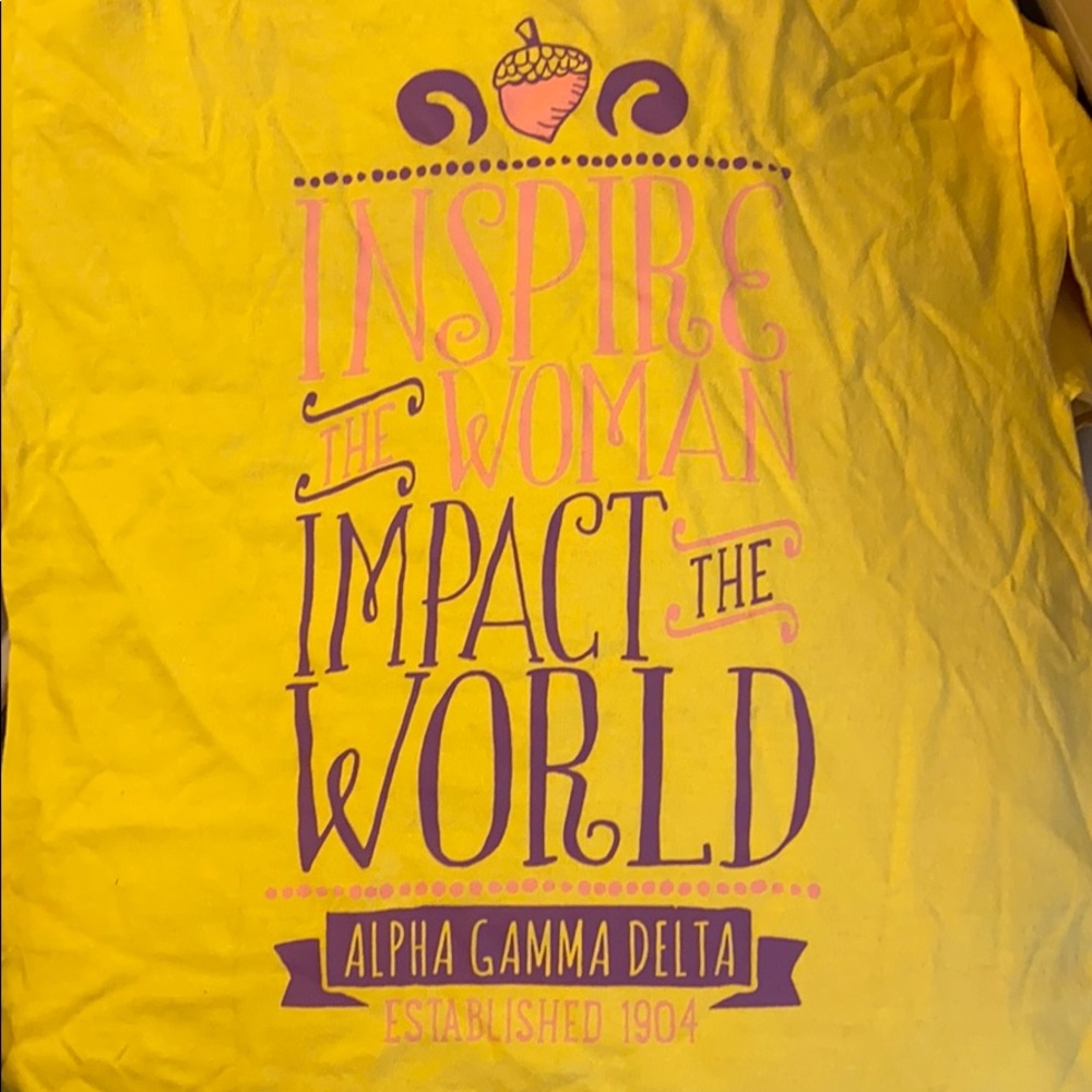 Alpha Gamma Delta Printed T